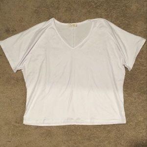 NWOT White Dressy V-Neck shirt